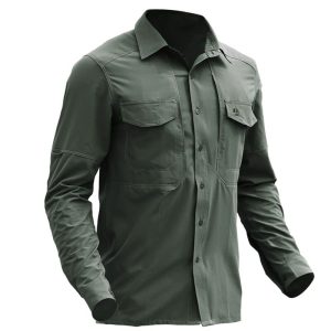 Chemise tactique multi-poches à manches longues