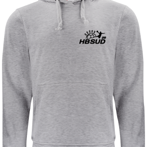 BASIC HOODIE Ad Gris chiné