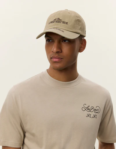 Tee-Shirt en Coton Beige Imprimé Dos LES DEUX – Image 3