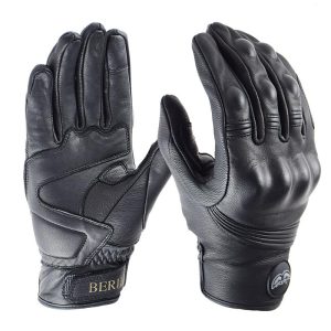 Gants tactiques en cuir type moto