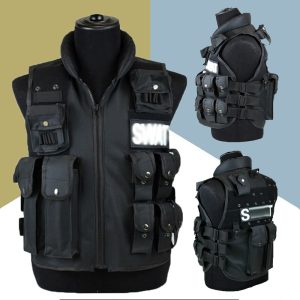Gilet tactique du swat avec fermeture éclair