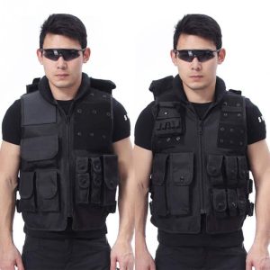 Gilet tactique noir de police