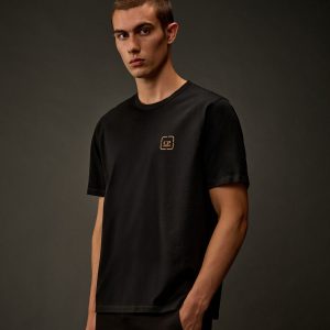 Tee-shirt en Jersey Mercerisé Noir CP METROPOLIS SERIES