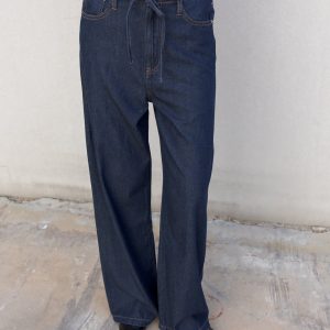 Pantalon femme fluide effet Denim