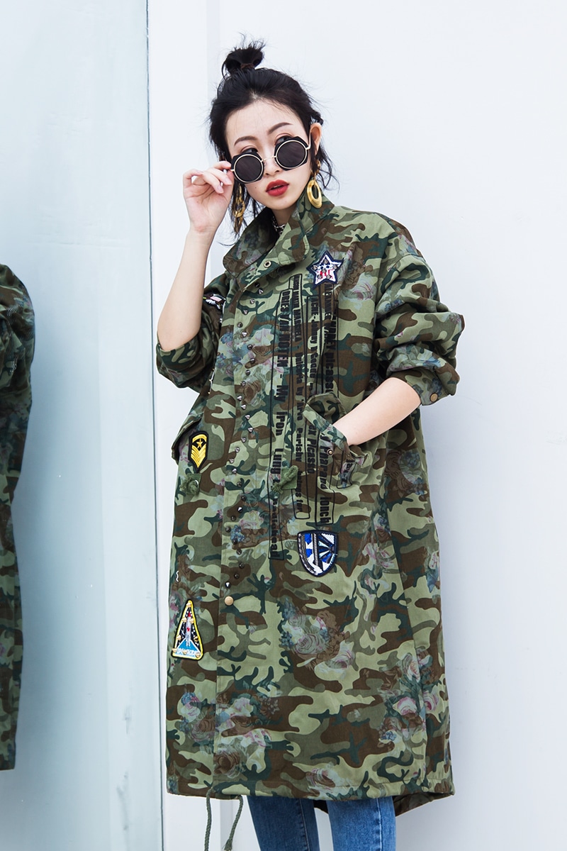 Manteau militaire over size pour femme – Image 6