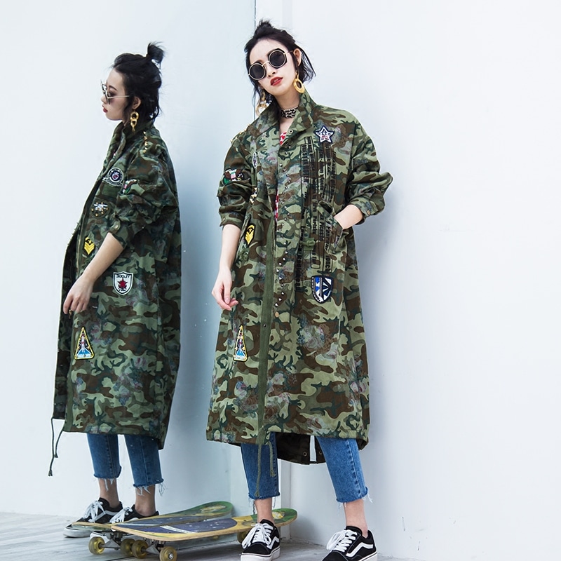 Manteau militaire over size pour femme – Image 4