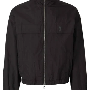 Coupe-Vent Noir Zippé AMI PARIS