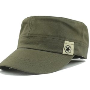 Casquette militaire carrée en coton