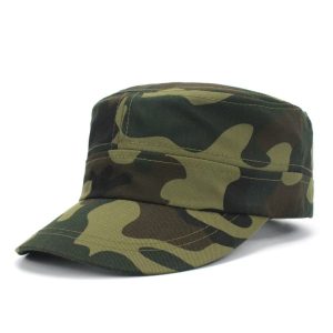 Casquette militaire carrée motif camouflage