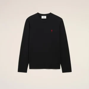 Tee-Shirt Manches Longues Noir AMI PARIS