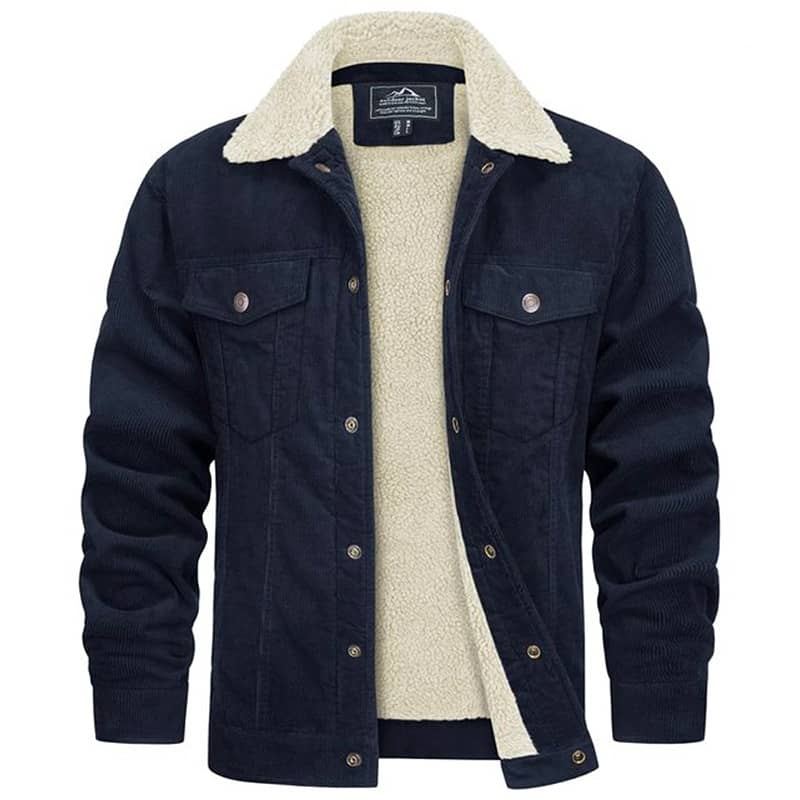 Blouson aviateur homme en velours – Image 6