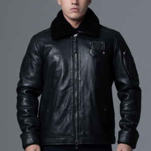 Blouson en cuir collector Jet French Atlas PATROUILLE DE FRANCE