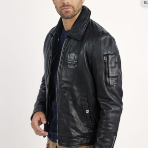 Blouson en cuir Jaegger Alpha PATROUILLE DE FRANCE