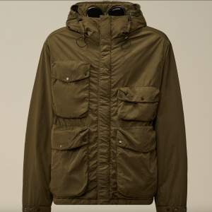 Doudoune Goggle Chrome-R kaki CP COMPANY