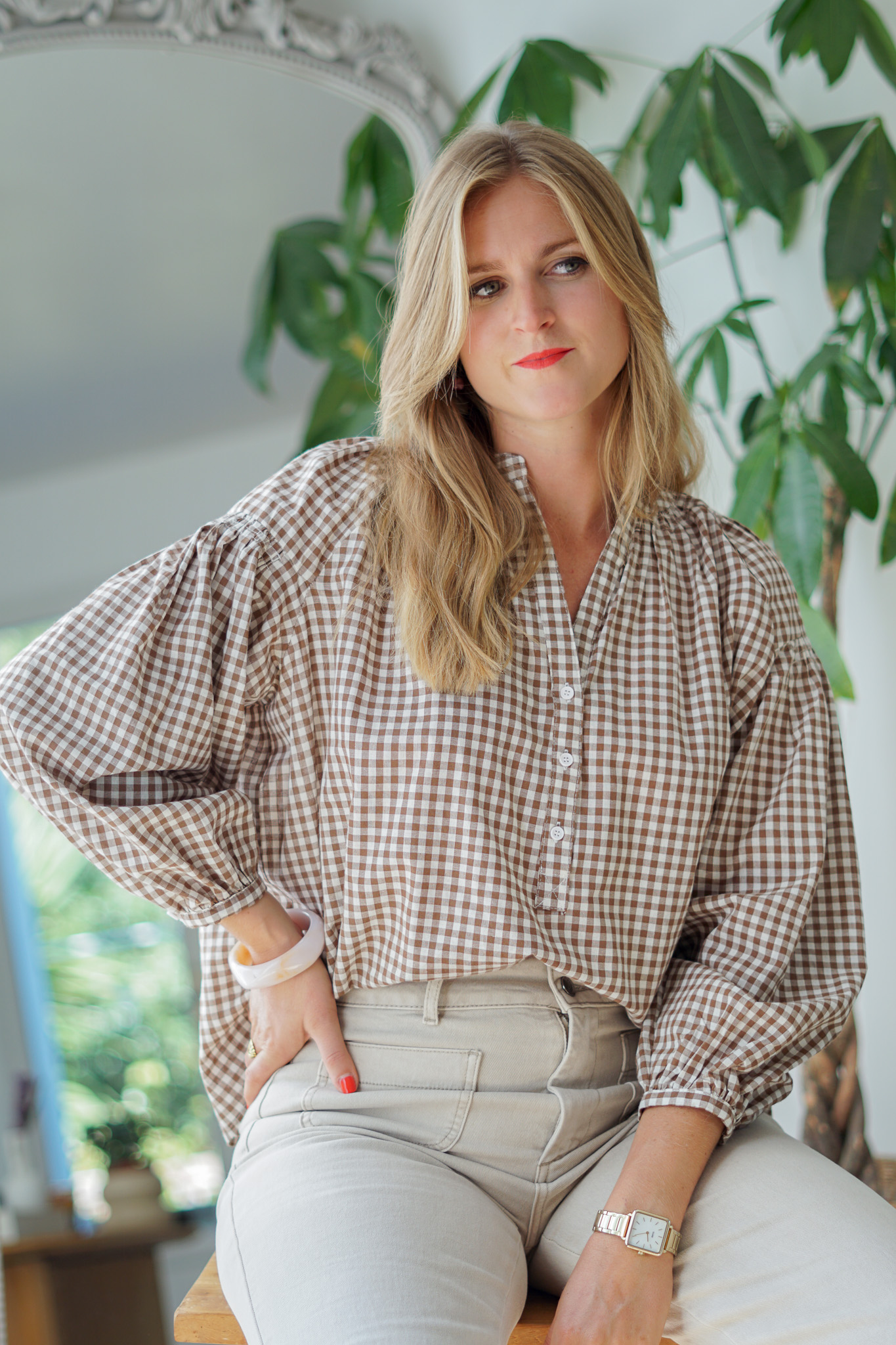 Blouse Carry – marron