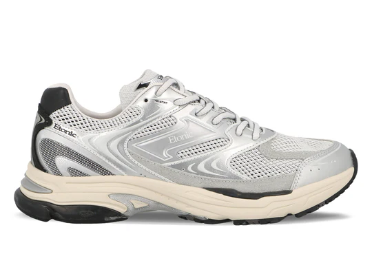 Baskets Evolution Saturn Argent et Noir ETONIC – Image 2