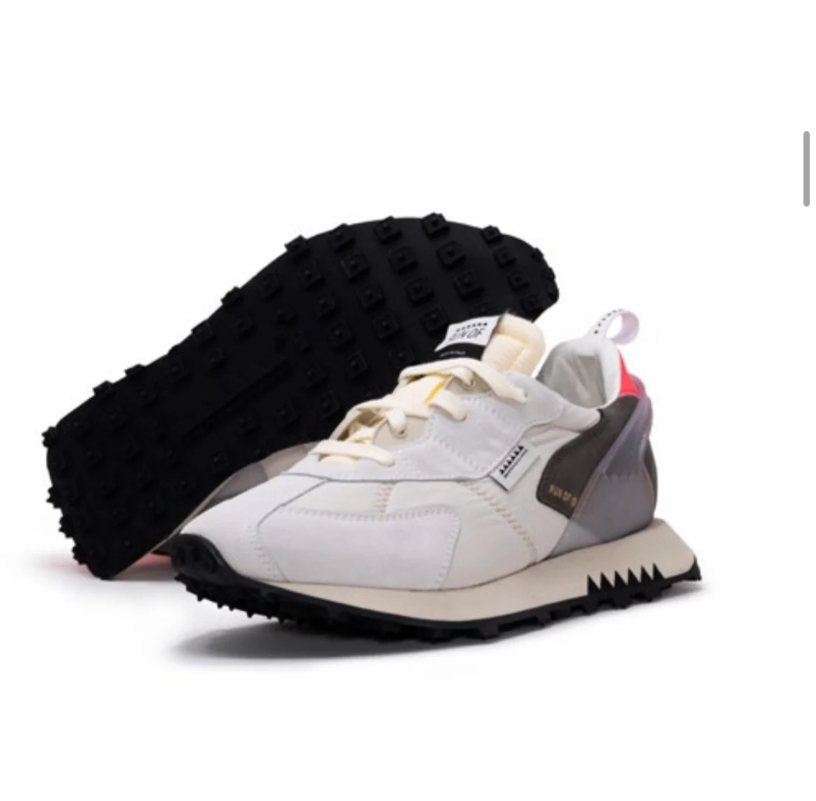 Baskets ROLLER M blanc et rose RUN OF – Image 2