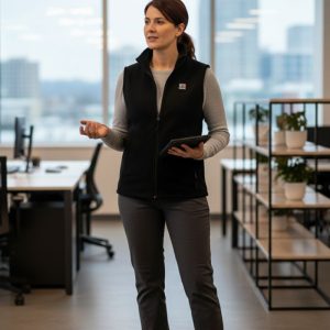 Gilet micropolaire eco responsable – unisex – Noir