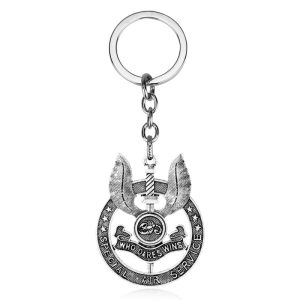 Porte-clés militaire “who dares wins”