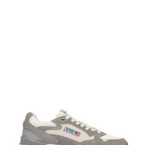 BASKETS HYPERWAY EN CUIR SUEDE GRIS CLAIR AUTRY