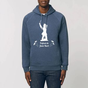 Sweat à capuche unisexe avec poches latérales – Bio 300g/m² – Enfant de Jean Bart
