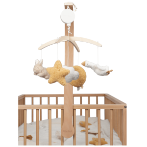 Mobile musical en bois FSC – Newborn