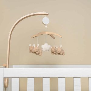 Mobile musical en bois Baby Bunny