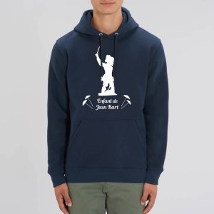 Sweat à capuche unisexe avec poche ventrale – Bio 350g/m² – Enfant de Jean Bart