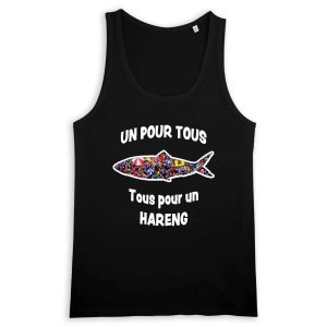 Débardeur Homme – 100% coton Bio 155g/m² – Un pour tous Tous pour un hareng