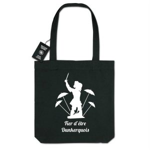 Tote bag en toile 100% recyclé 300g/m² – Fier d&rsquo;être dunkerquois
