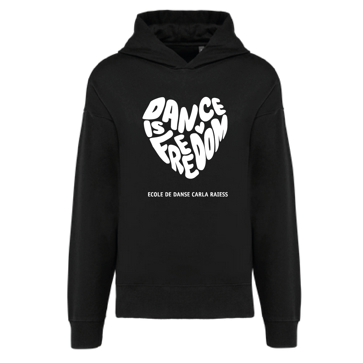 K4018 – Sweat à capuche oversize UNISEXE Noir ou khaki- EDCR – Image 2