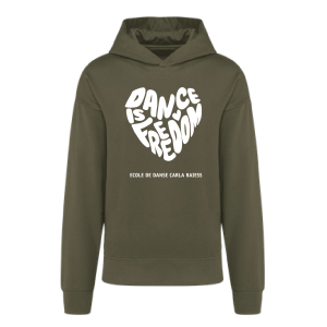 K4018 – Sweat à capuche oversize UNISEXE Noir ou khaki- EDCR