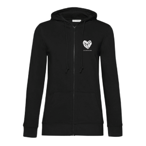 BCW36B – Sweat capuche zippé femme Noir – EDCR