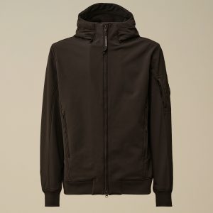 Veste Softshell à Capuche Noir CP COMPANY