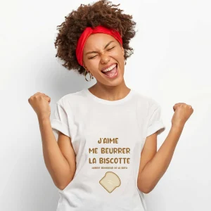 T-shirt Femme J&rsquo;aime me beurrer la biscotte – OSS 117