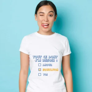 T-shirt Femme Tout ce dont j’ai besoin c’est de l’équitation