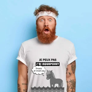 T-shirt Homme Je peux pas j’ai Aquaponey