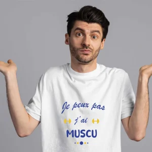 T-shirt Homme Je peux pas j&rsquo;ai muscu