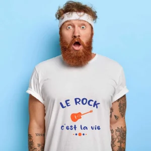 T-shirt Homme Le rock c&rsquo;est la vie