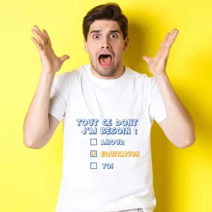 T-shirt Homme Tout ce dont j’ai besoin c’est de l’équitation