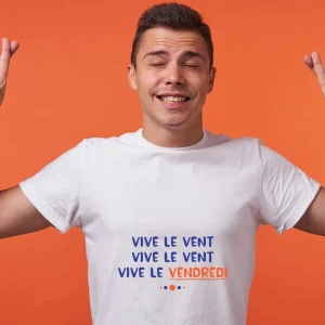 T-shirt Homme Vive le vent vive le vent vive le vendredi