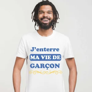 T-shirt J&rsquo;enterre ma vie de garçon