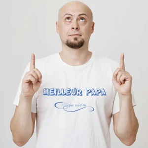 T-shirt Meilleur Papa élu par ma fille