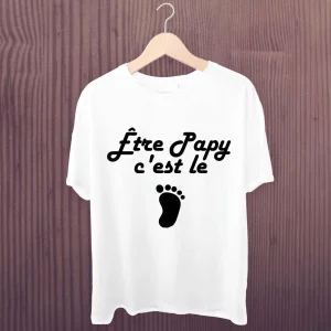 T-shirt Être papy c’est le pied