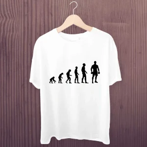T-shirt Évolution Bodybuildeur