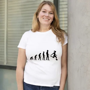 T-shirt Évolution footballeuse
