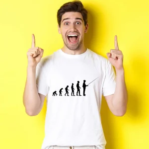 T-shirt Évolution pêcheur