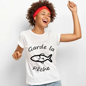 T-shirt Femme Garde la pêche