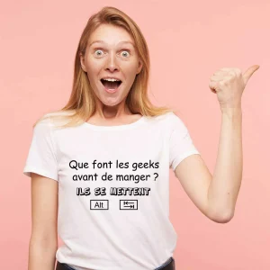 T-shirt Femme Geek Alt tab