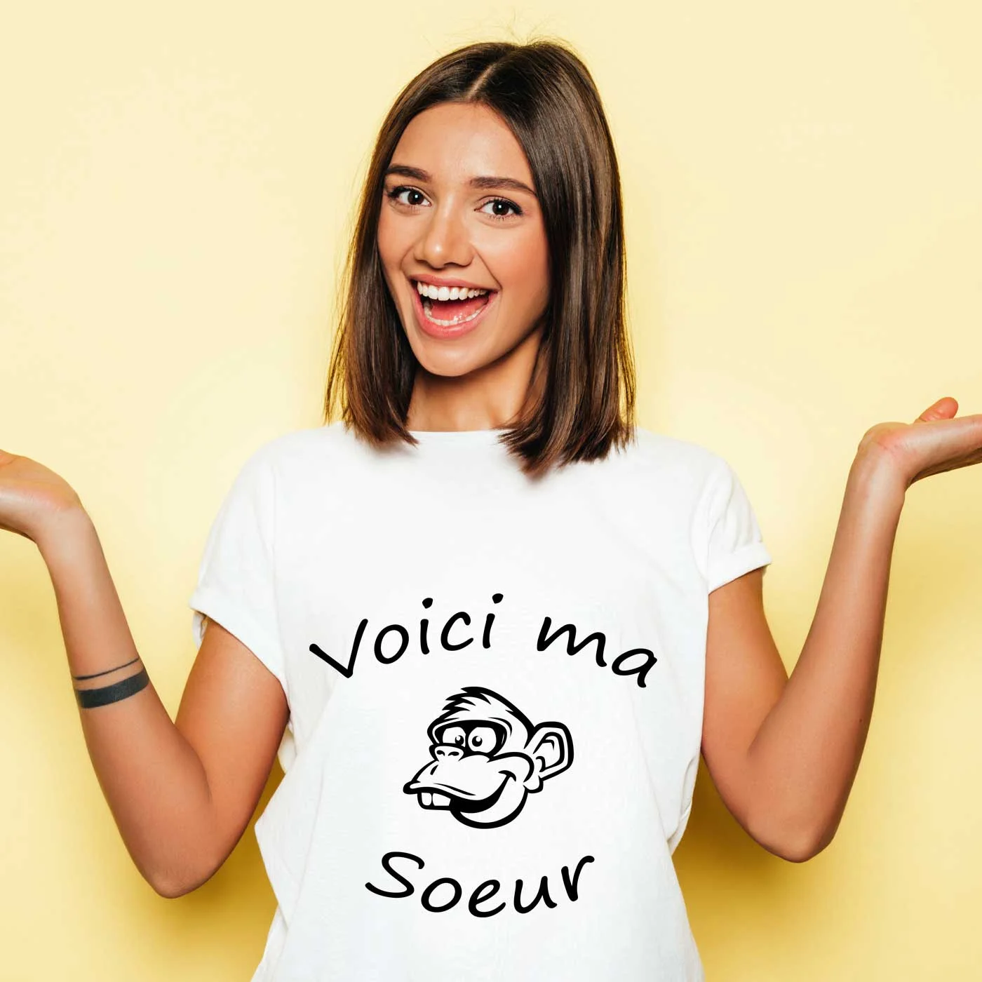 T-shirt Femme Voici ma soeur